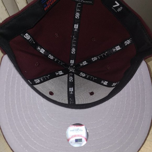 Maroon Yankee Fitted Cap - Picture 3 of 3